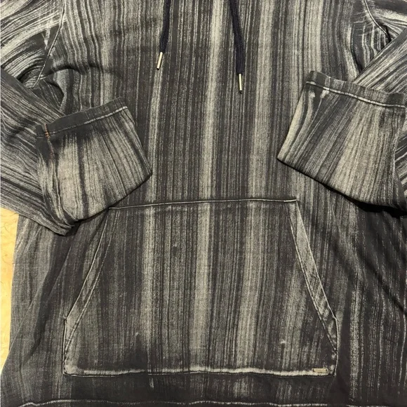 SALE🎉 Buffalo David Bitton Blue Striped Hoodie - Picture 2 of 3